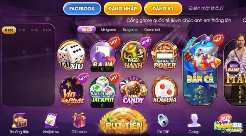 Kho game tuyệt đỉnh tại cổng game Sam86.clu