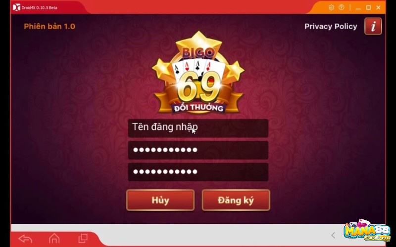 Cách mở tài khoản cá cược tại game bài 69