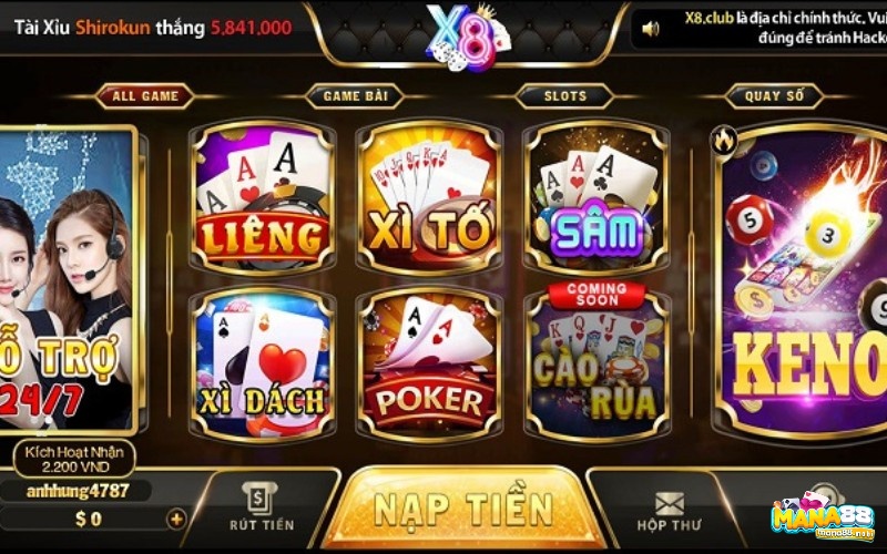 game tài xỉu uy tín 2021 X8club