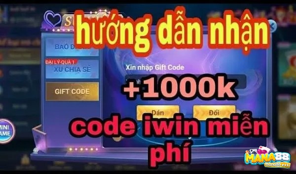 Hướng dẫn nhận mã gift code iwin 2020