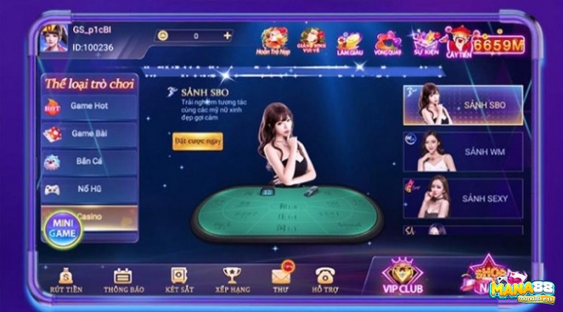 Giao diện cá cược ấn tượng tại IWIN688 co