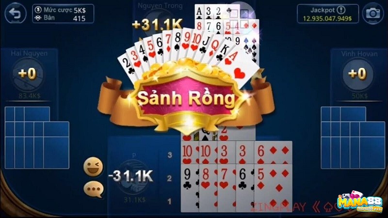 Đánh liêng online đổi thưởng tại cổng game sảnh rồng