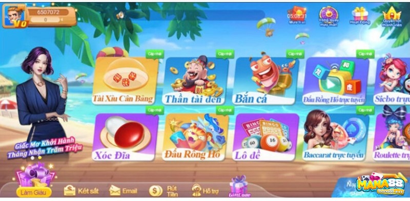 Trang chủ của Mana88 - Cổng mở đại lý game online hot nhất