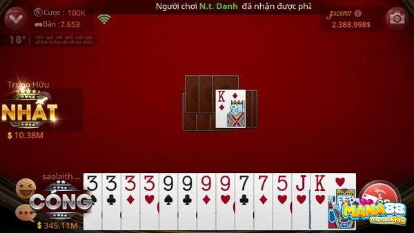 Tiến lên miền Nam được mệnh danh là vua của các loại game bài