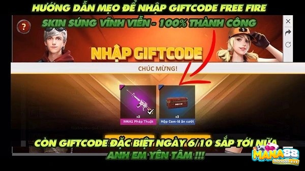 Bạn có thể nhận giftcode khi triển khai các kỹ năng của mình