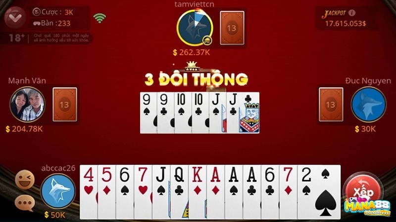 Tiến lên miền Nam là game đánh bài đang thu hút rất đông người tham gia