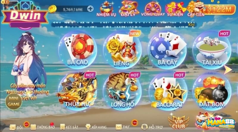 Kho game khủng quy tụ tại Dwin 68