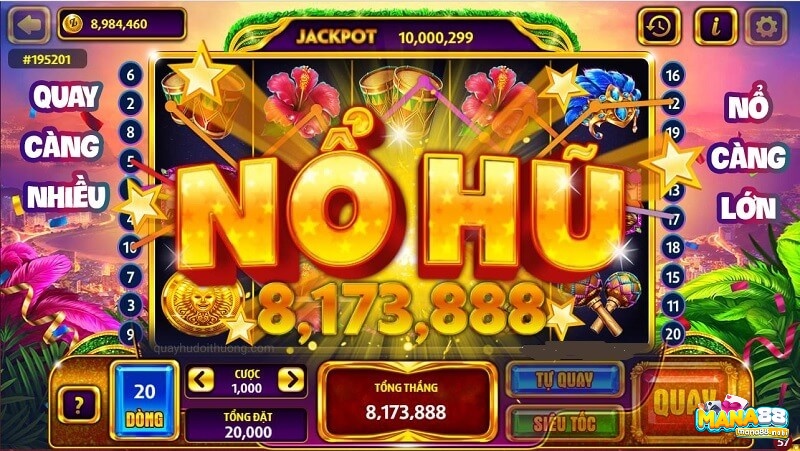 Game quay hũ club là slot game online hay nổ hũ