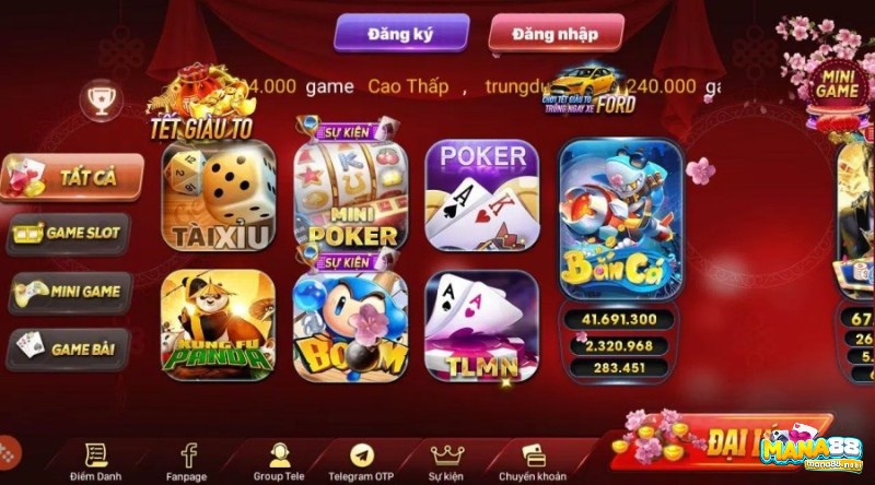 Những sản phẩm game lừng lẫy tại web game Hũ 86