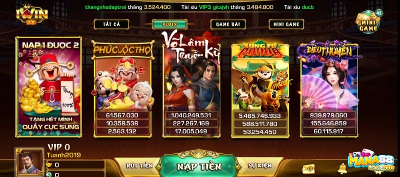 Slots game tại iWin