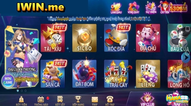 Top game cá cược hấp dẫn tại web cược IWIN.me