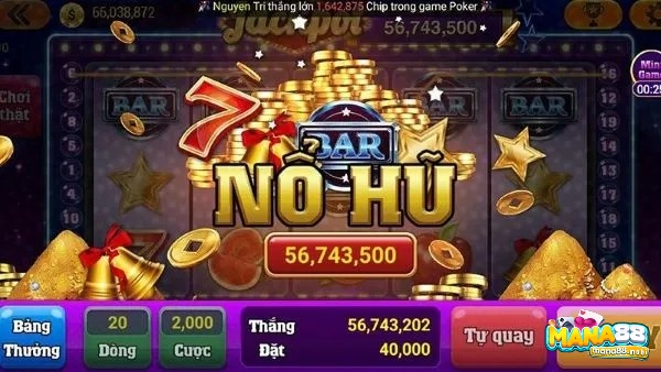 Giao diện game slot no hu