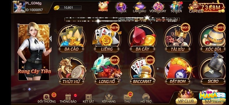 Một số trò chơi phổ biến đang có tại cổng game