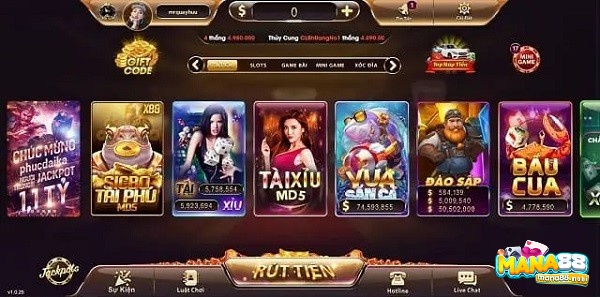 Vin68.club sở hữu kho game cá cược, đổi thưởng vô cùng hấp dẫn