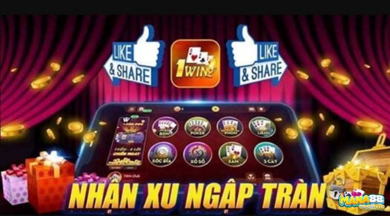 1WIN game bai doi thuong được thiết kế với giao diện khá đơn giản