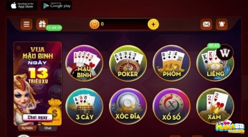 Sản phẩm game bài nổi bật và ấn tượng của 1WIN game bai doi thuong