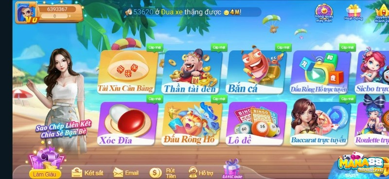 Chơi bau cua doi the cao cùng nhiều tựa game hấp dẫn khác tại Mana88