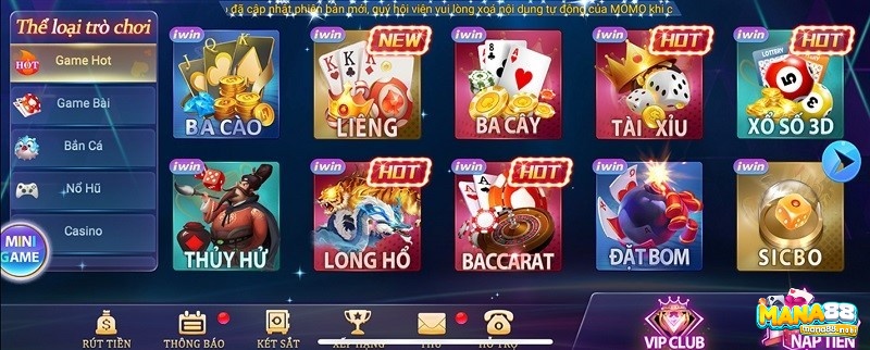 Trải nghiệm ngay kho game iwin sau khi anh em áp dụng thành công cách tải iwin