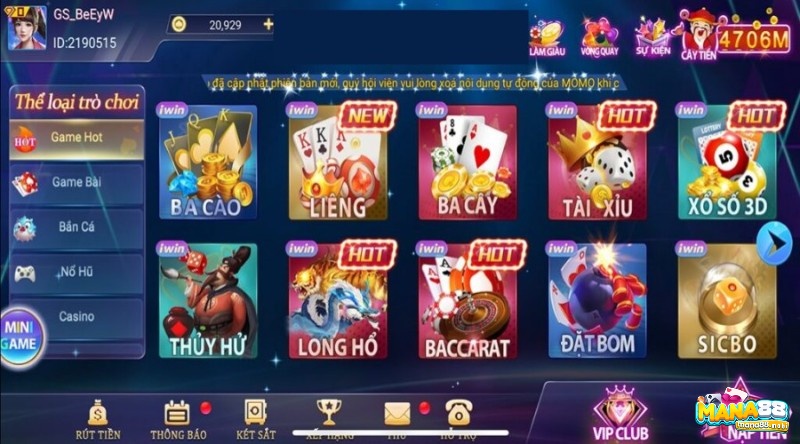 Game bai iwin online – Thiên đường cá cược đỉnh cao 2023