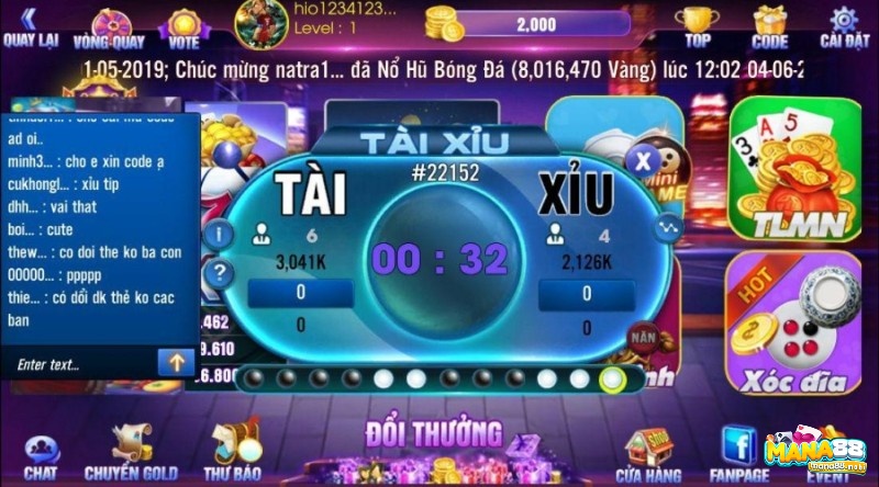 Giao diện web game I WIN đơngiản những rất sang trọng