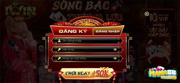 Cách đăng ký tài khoản cổng game Iwin club