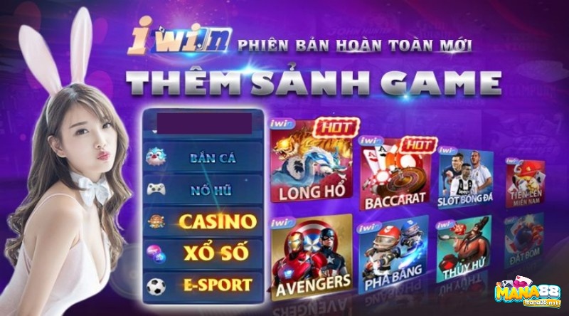 IWN luôn làm mới kho tàng game bài đổi thưởng của mình