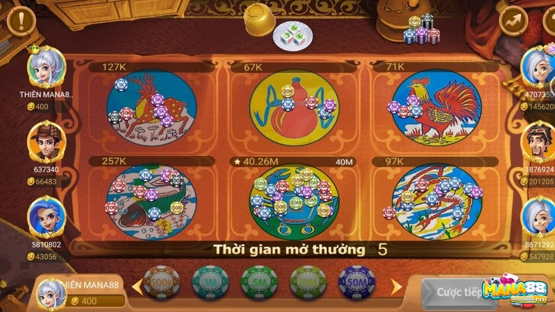 Chơi game lắc bầu cua cực sướng tại nhà cái Mana88