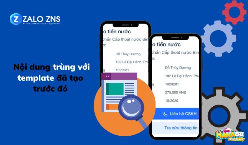 Lỗi 101 zalo trên iphone: Zalo ZNS trùng với template đã được tạo trước đó