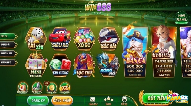 Cửa hàng game cược hấp dẫn tại Win 688