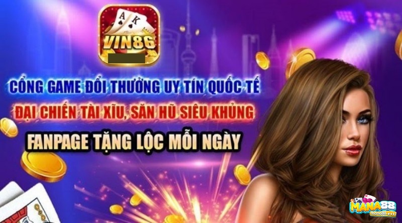 Giao diện của 86 vin apk bắt mắt và chuyên nghiệp