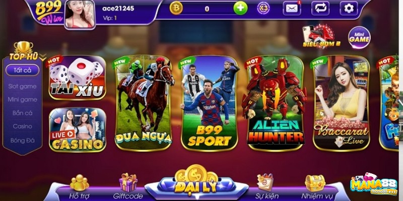 Chơi game bai B99 siêu hấp dẫn. 