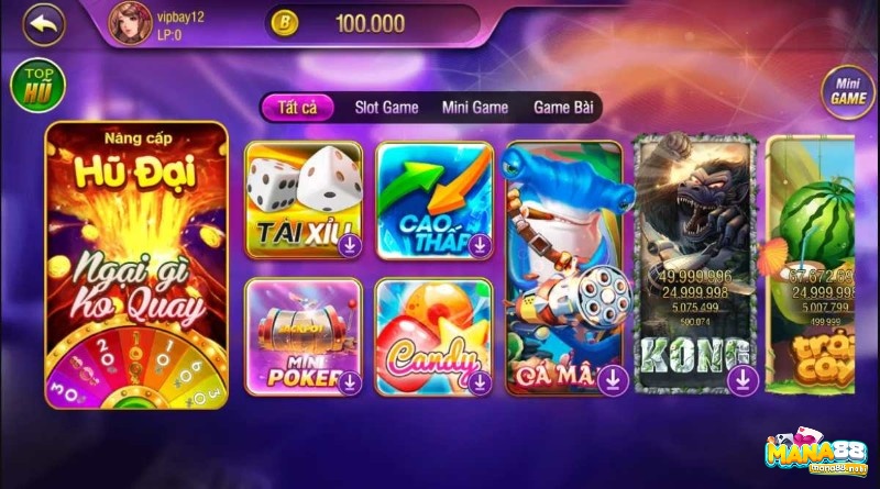 Các sân chơi game nổ hũ tặng tiền hàng đầu