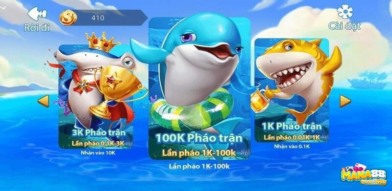 Chơi game bắn cá chất lượng và uy tín tại Mana88