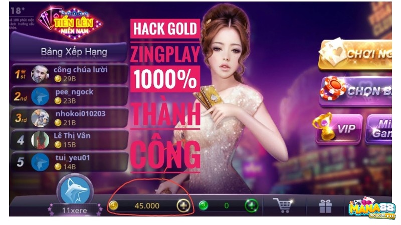 Lưu ý khi hack tiến lên miền Nam