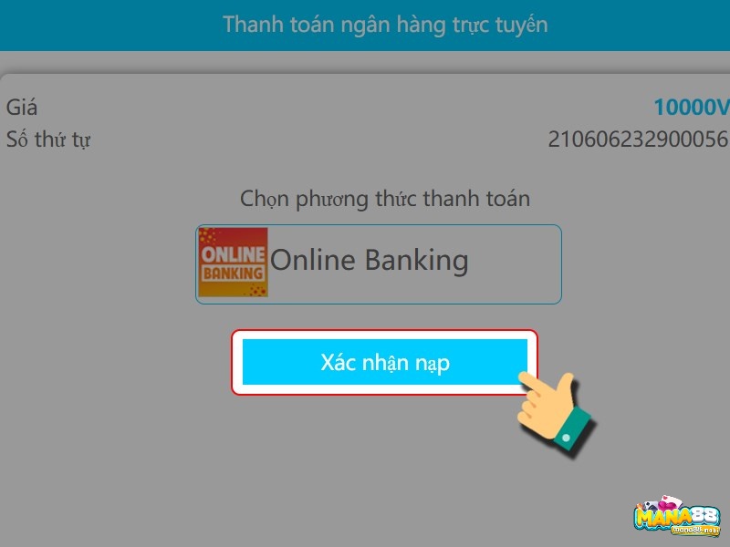 Xác nhận nạp qua Banking