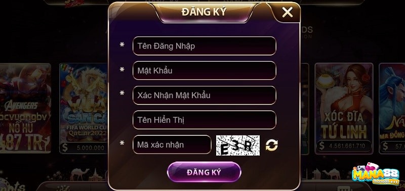 Hướng dẫn các bước đăng ký game nổ hũ