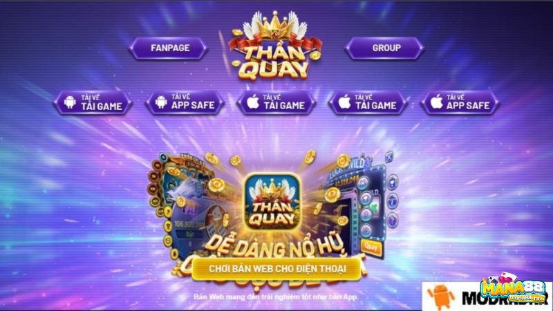 Nổ hũ thần quay 24 có cả bản app Android và iOS