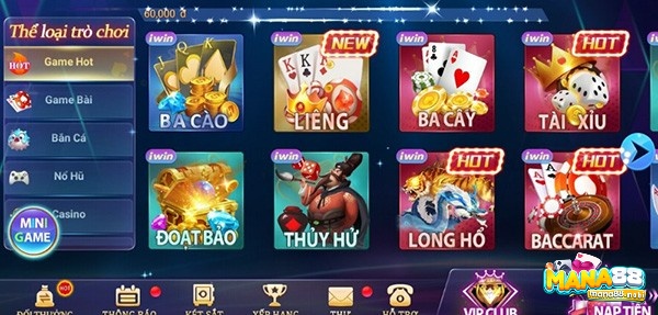 Tải Iwwin giúp bạn tận hưởng không gian cá cược có 1-0-2