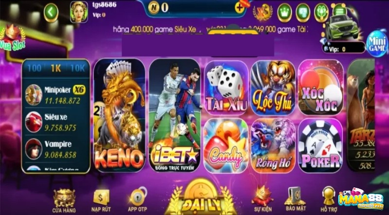 Tai sieu nohu sở hữu kho game cược tuyệt đỉnh