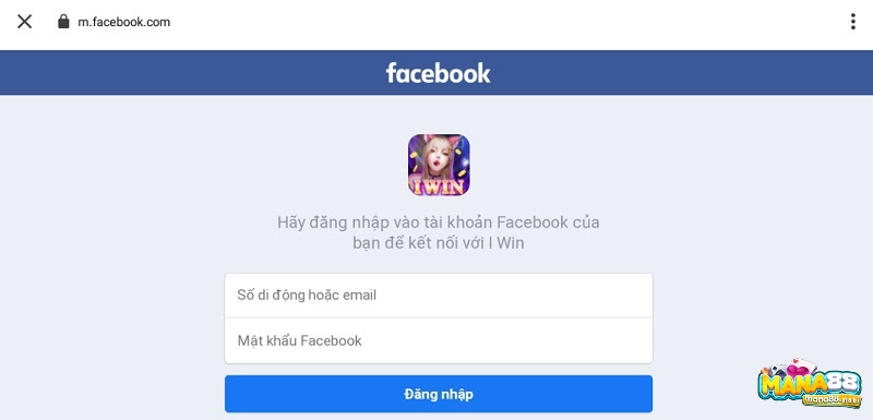 Điền thông tin Facebook