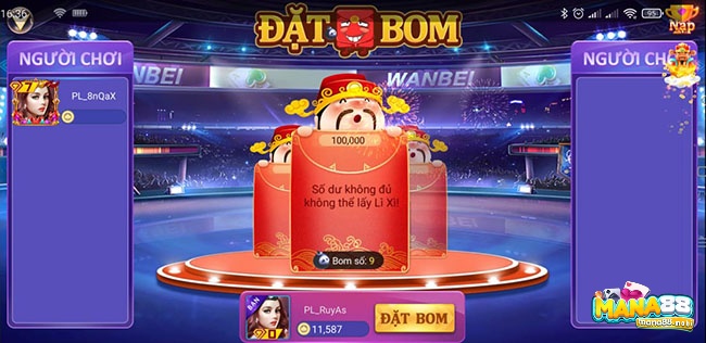 Cách chơi game đặt bom tại Mana88