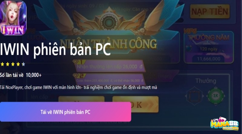 Down IWIN ve may tinh - Cài đặt game IWIN với Noxplayer