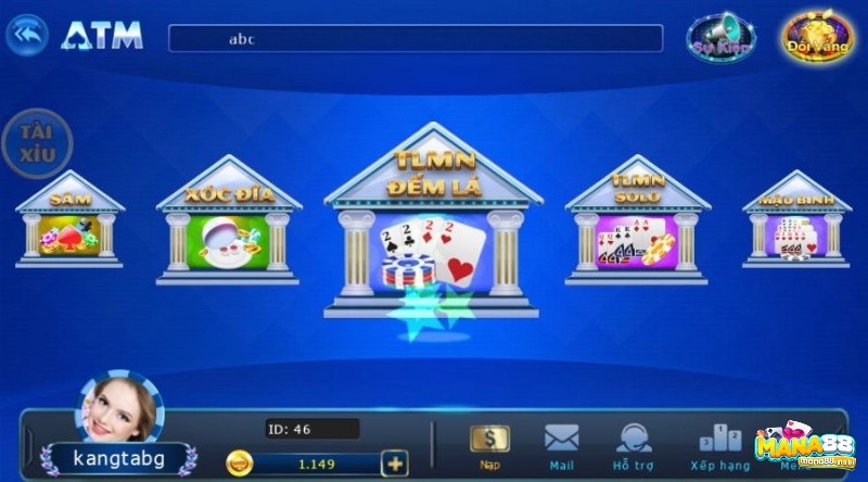 Kho game bài nổi bật tại cổng game danh bai atm