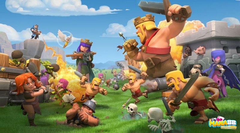 Anh em có thể tự do chiến đấu trong game dien thoai info Clash of Clans