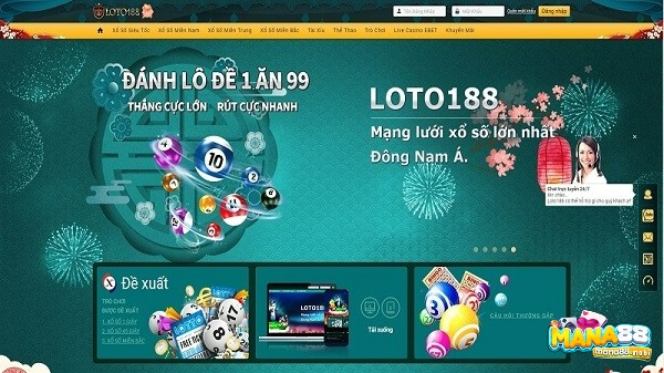 Giao diện Loto188 thân thiện với người dùng