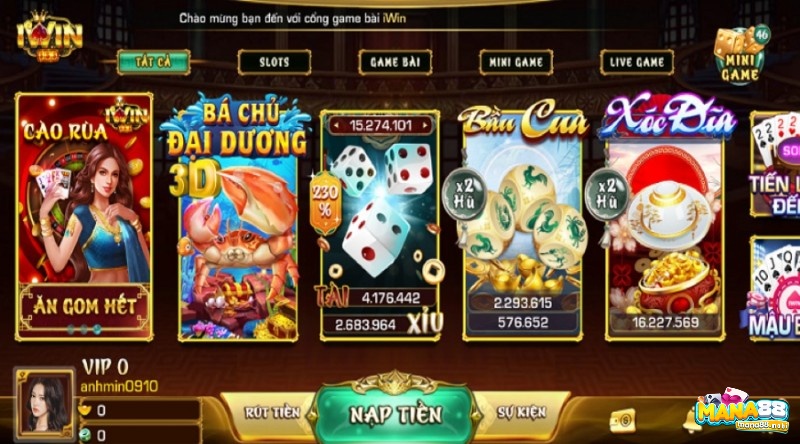 Kho game bài đổi thưởng độc đáo và hot nhất tại IWIN CLUB ICU