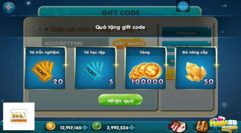 Nhận giftcode nổ hũ cực hot tại nhà Mana88