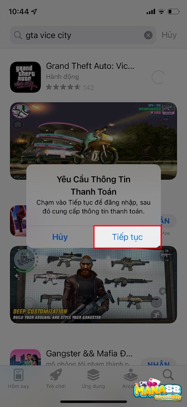 Hoàn tất các thủ tục thanh toán để tải game về máy