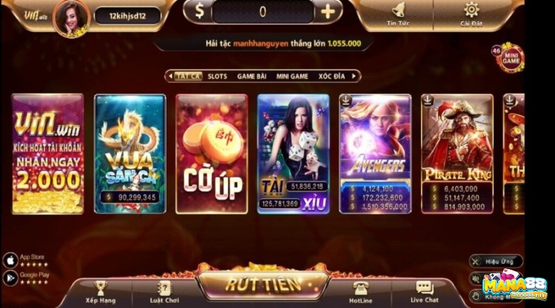 Kho game bài đổi thưởng đa dạng có tại Win đổi thưởng