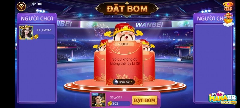 Tạo tài khoản chơi chính thức để cá cược với game đặt bom